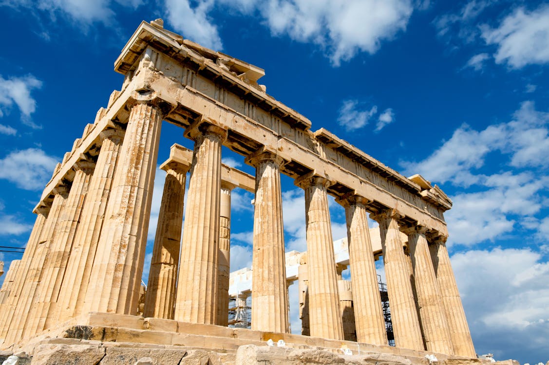 Free Low Angle Photograph of the Parthenon during Daytime Stock Photo